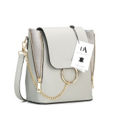 Rucsac dama piele naturala DiAmanti Catania Gri Deschis